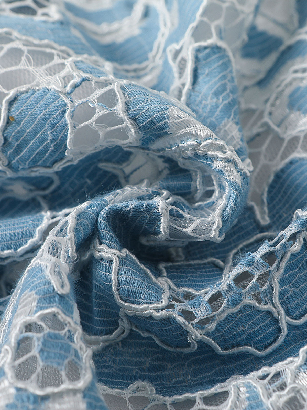 Blue Frost Lace Dress