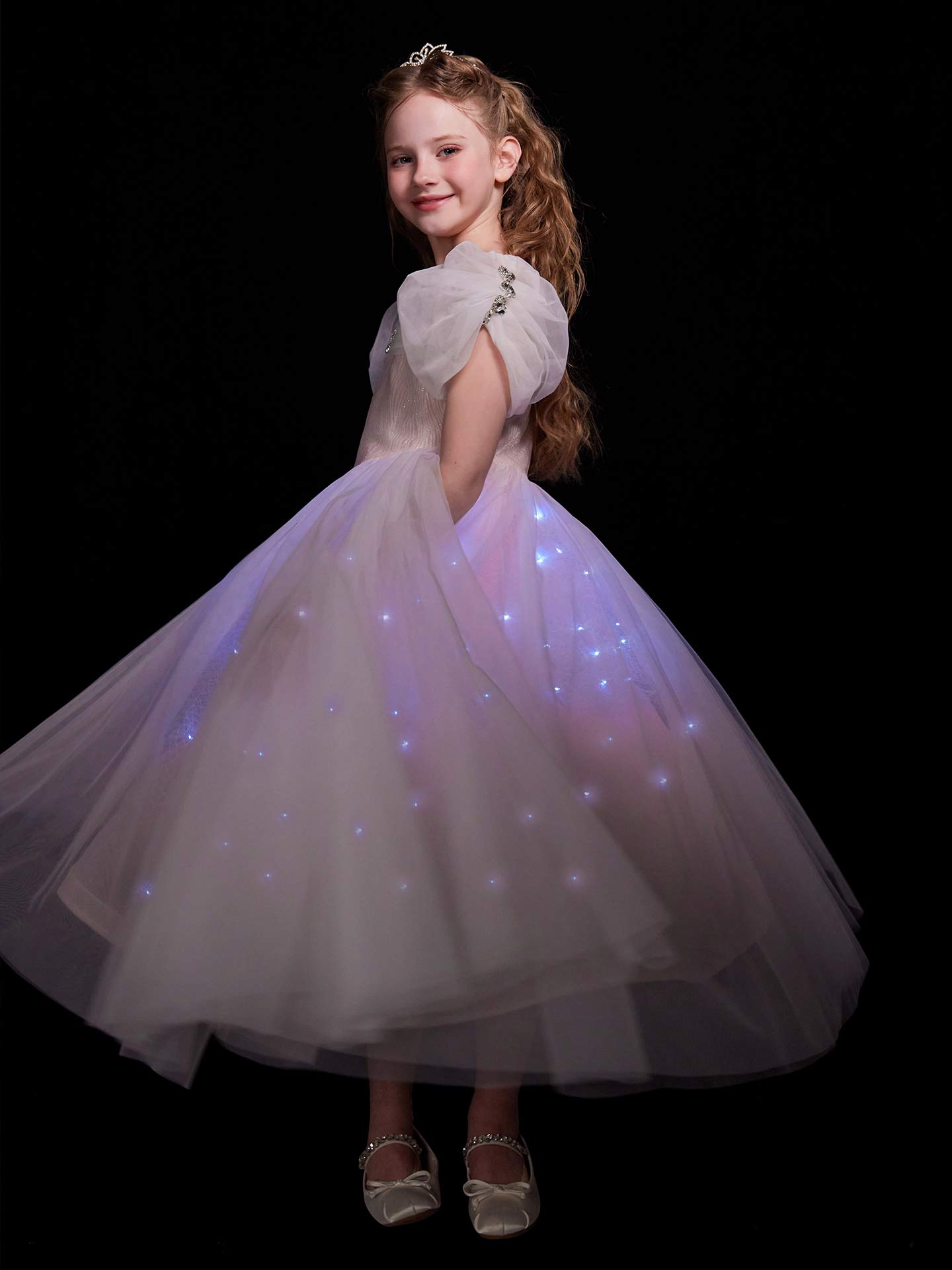 Girls LED Light Up Princess Dress