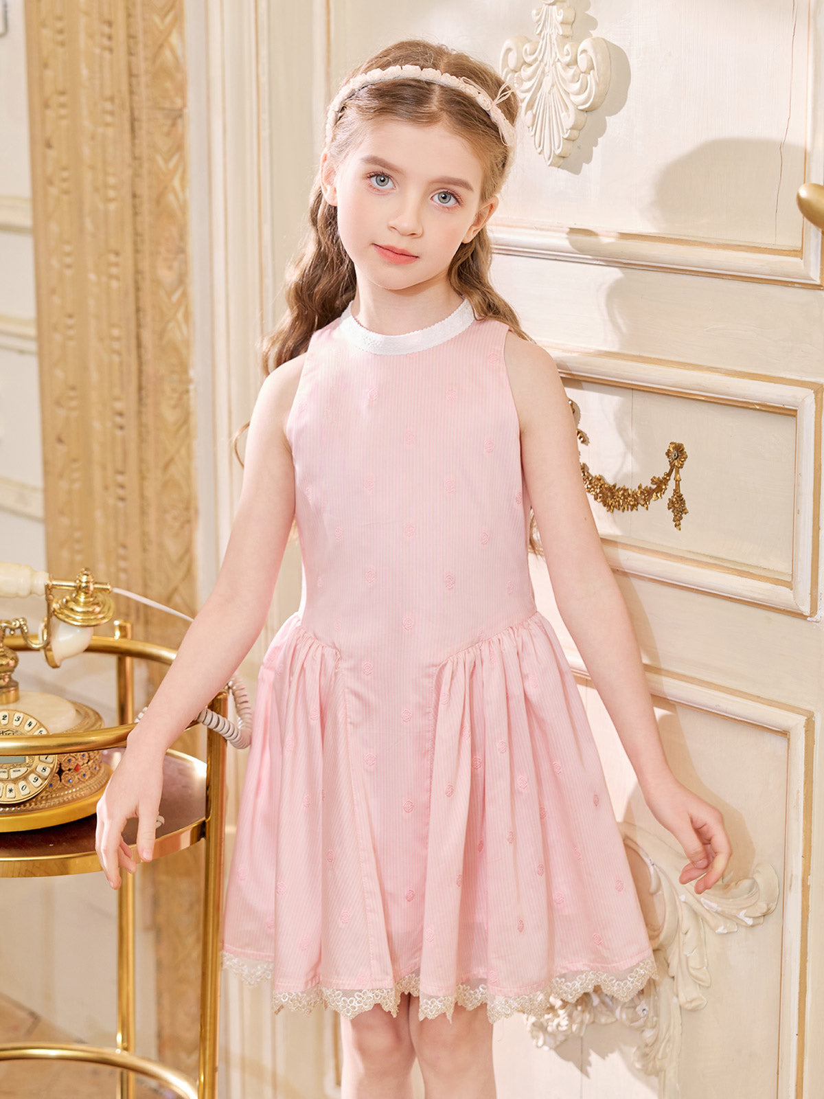 Pink Pleat Dress
