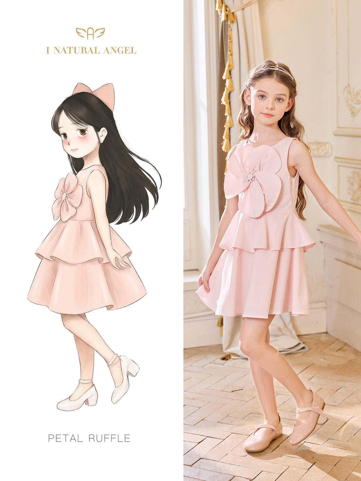 Pink Blossom Peplum Dress