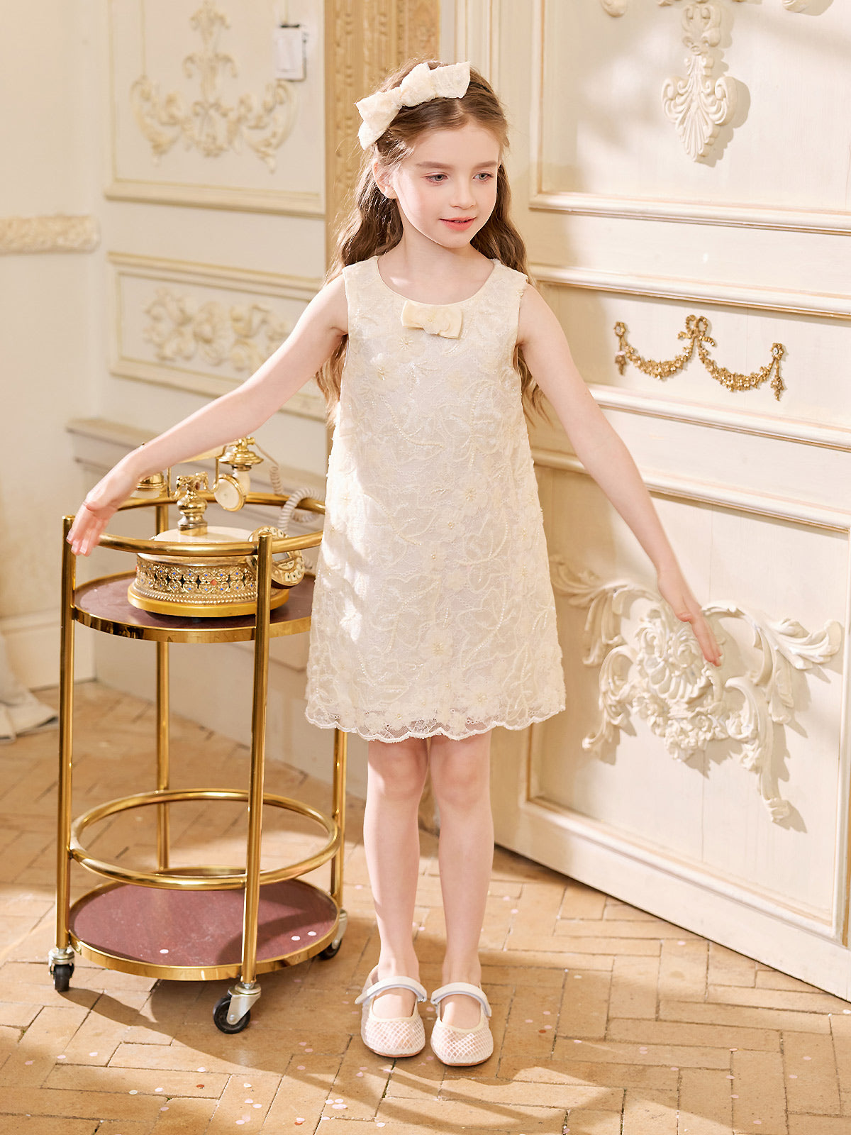 Pearl Blossom Lace Dress