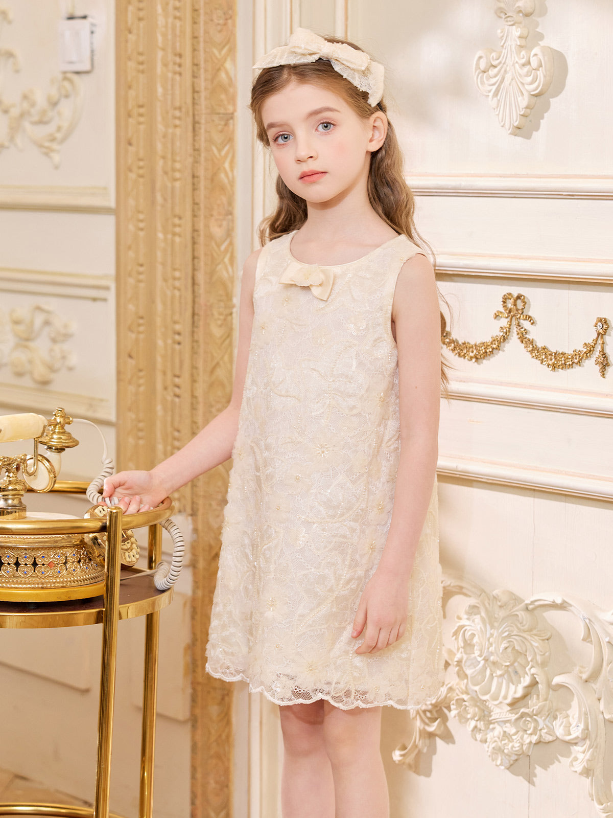 Pearl Blossom Lace Dress