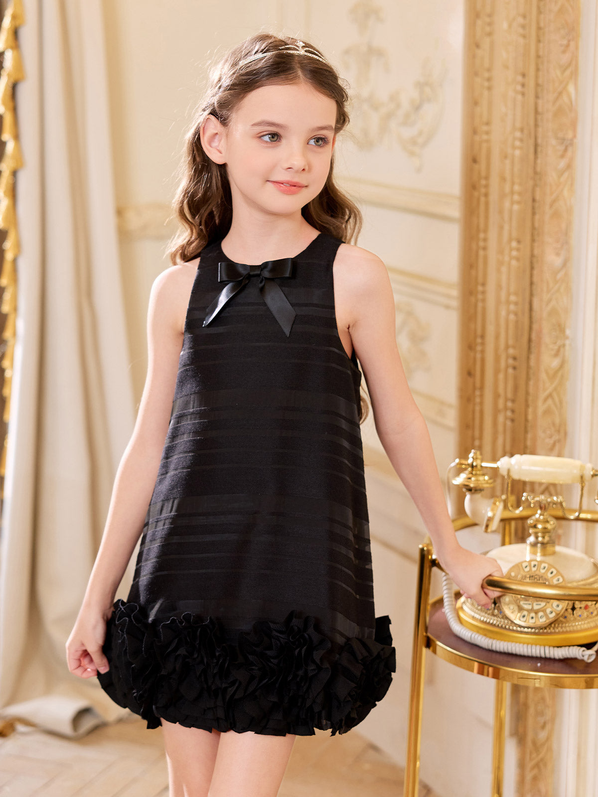 Black Petal Dress
