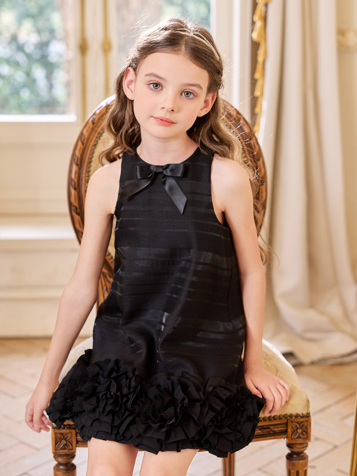 Black Petal Dress