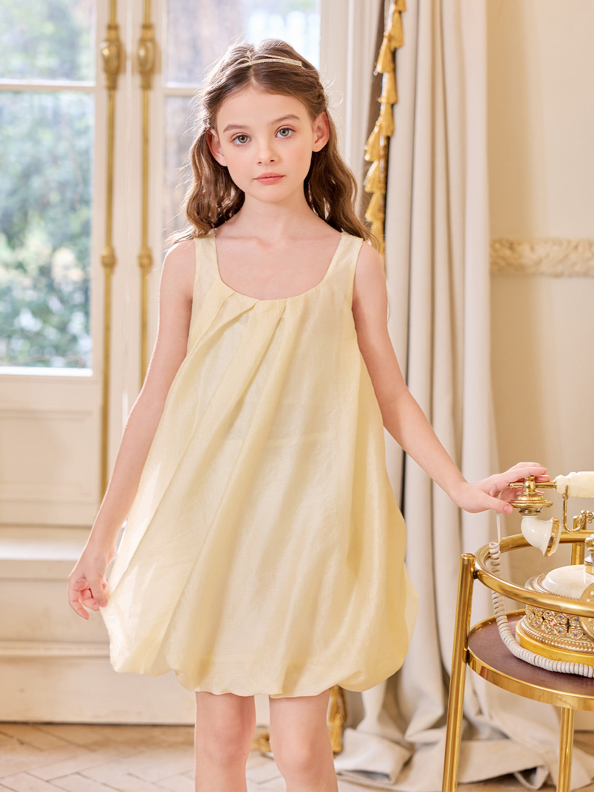 Yellow Veil Dress
