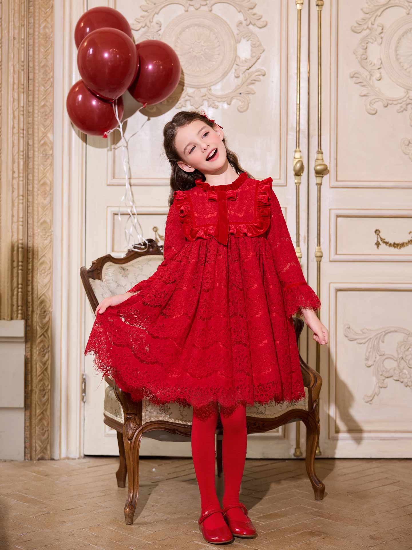 Crimson Melody Dress