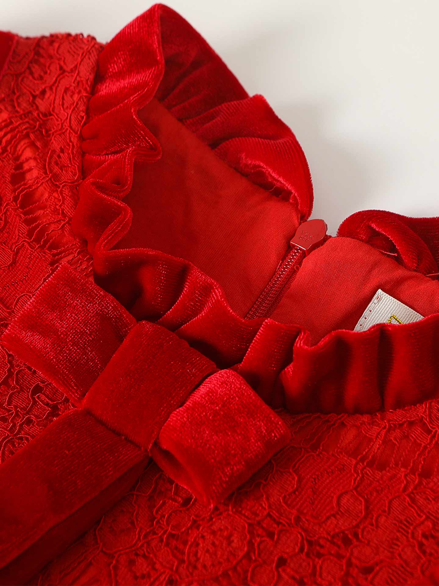 Crimson Melody Dress