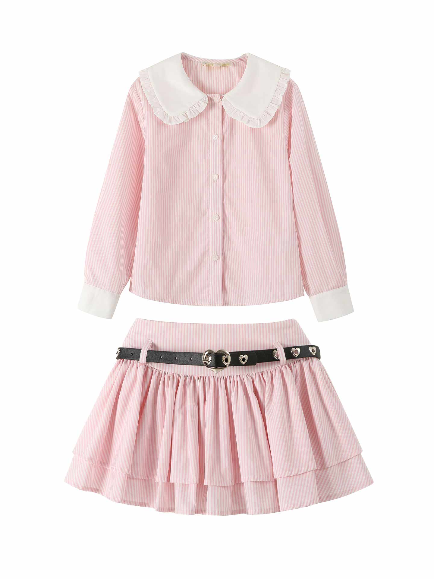 Misty Poetry Line Shirt Skirt