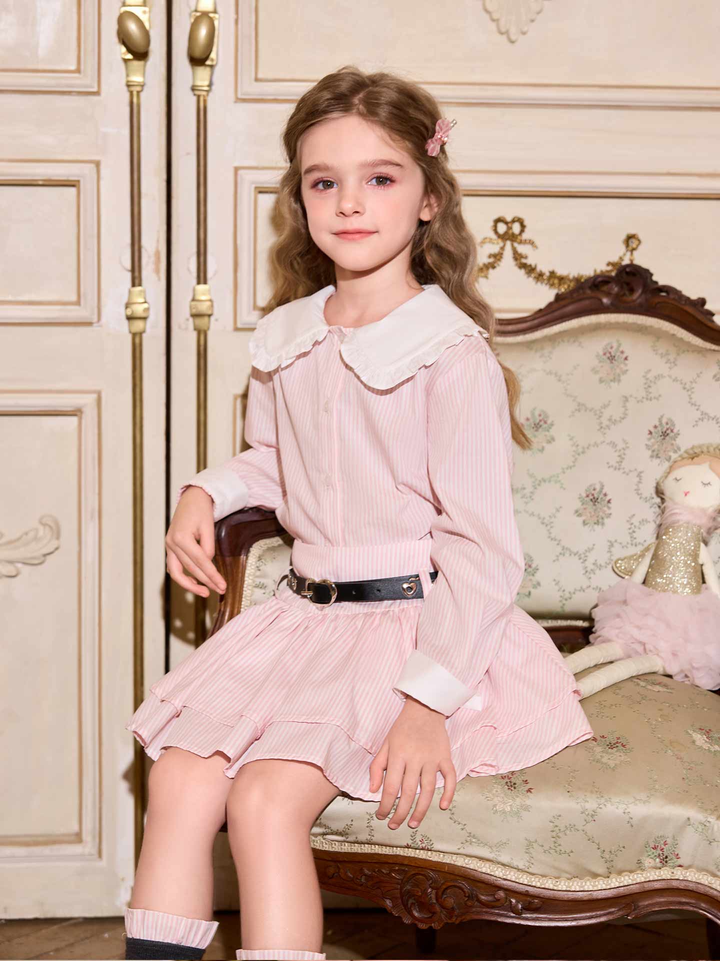 Misty Poetry Line Shirt Skirt