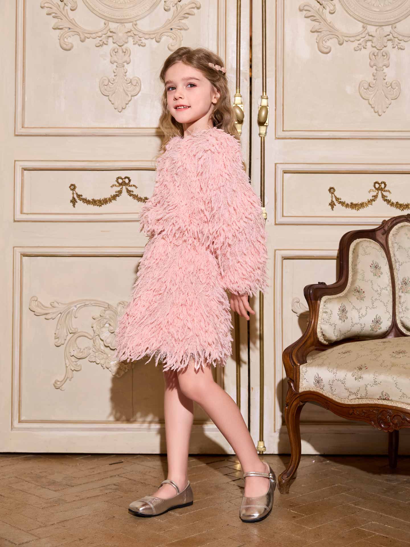 Pink Fuff Dance Dress Set