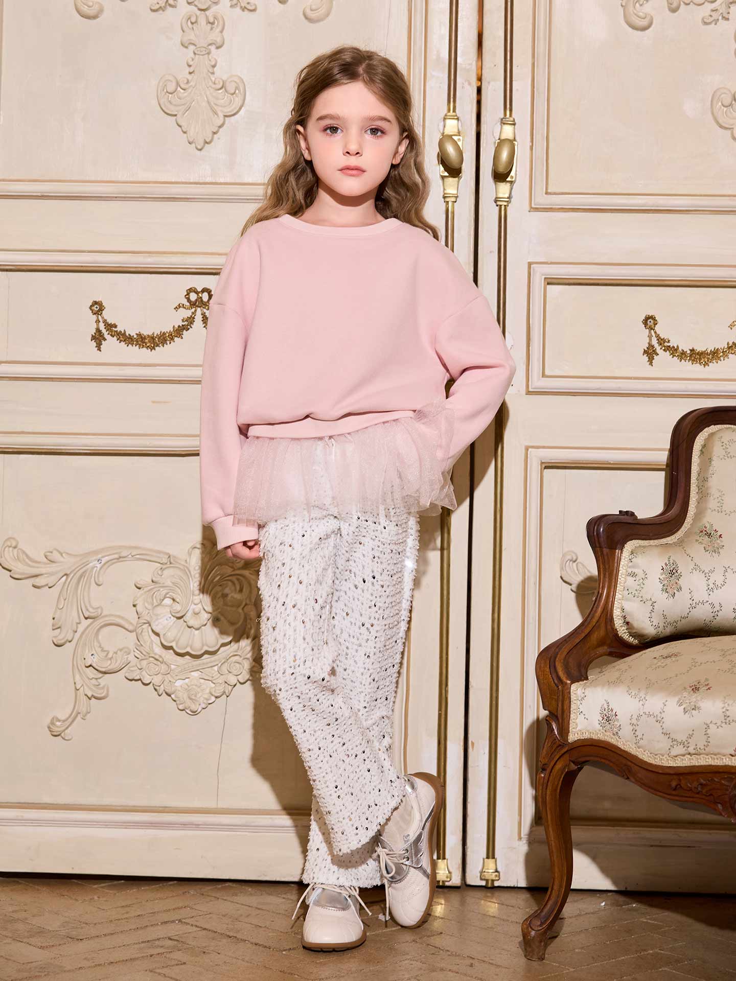 Starry Illusion White Jeans