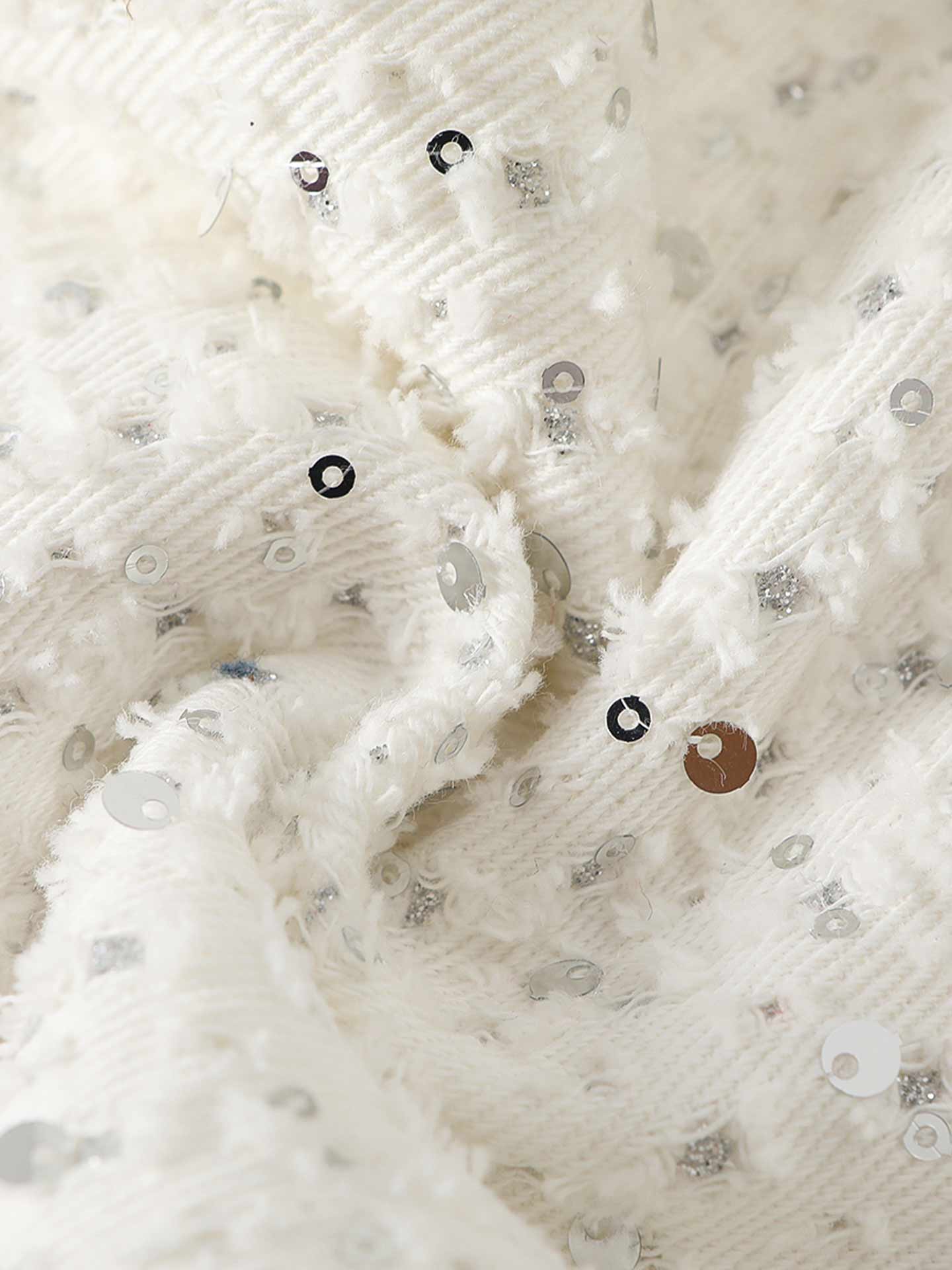 Starry Illusion White Jeans