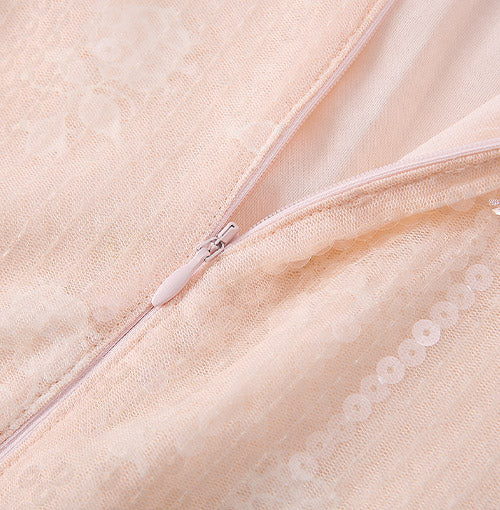 Concealed back zip detail
