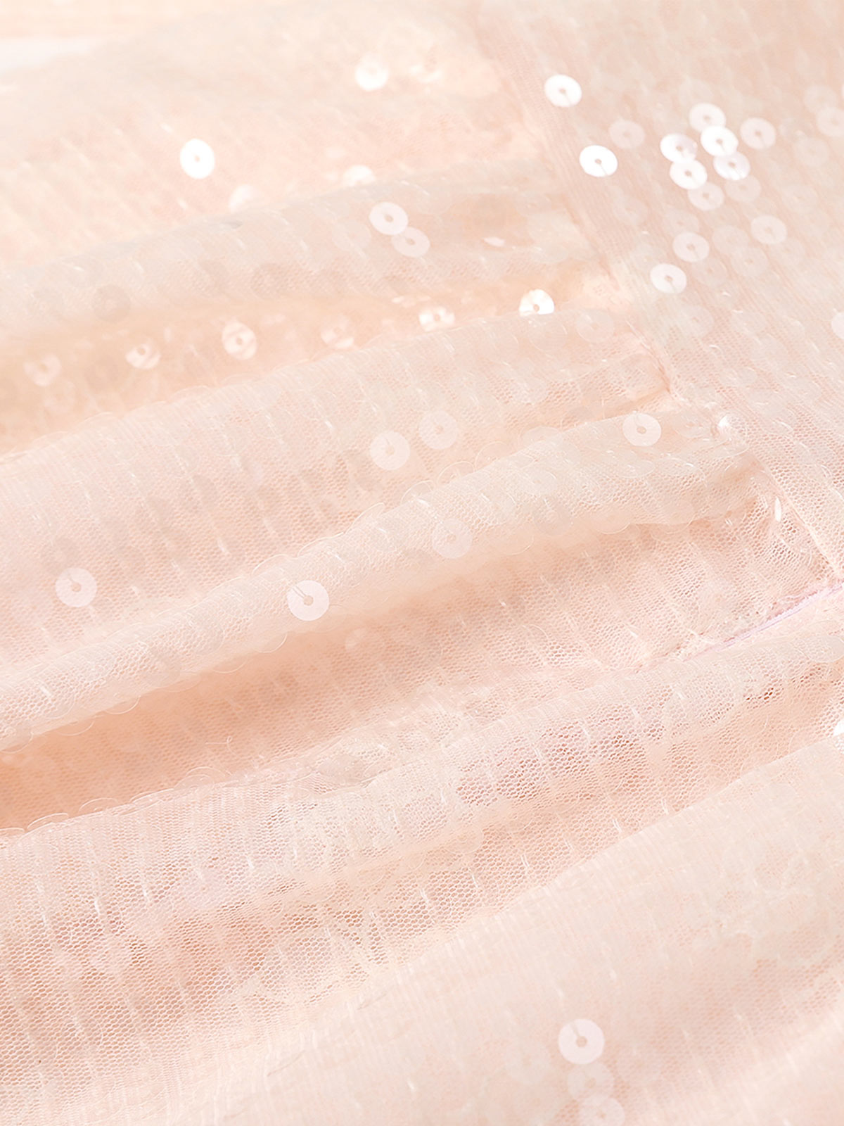 Front product view of the Blush Rosy Spark Sequin Dress