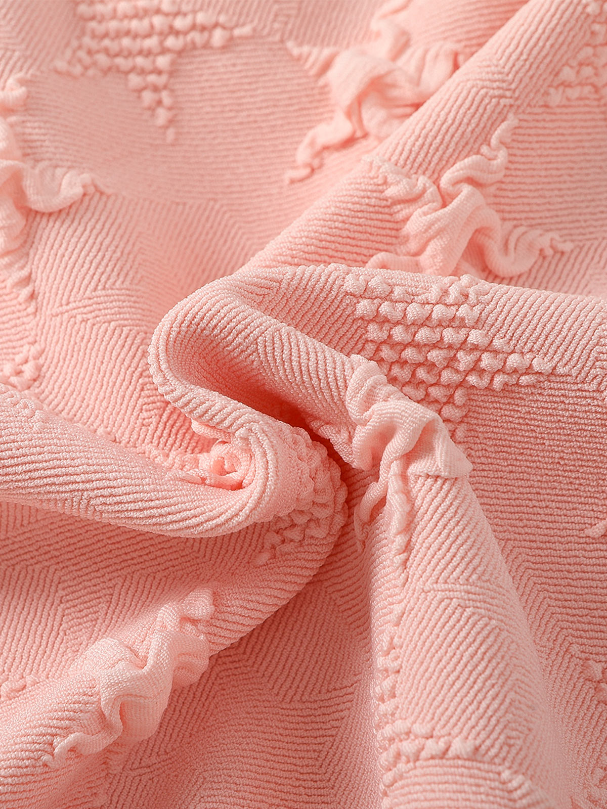 Front product view of the Blush Star Jacquard Dress