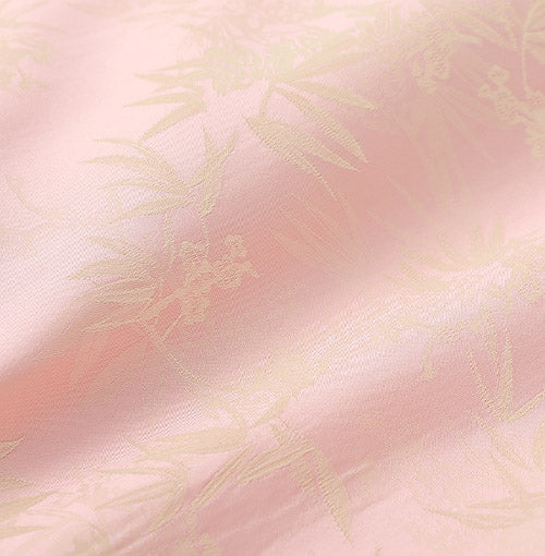 Tonal bamboo jacquard fabric detail