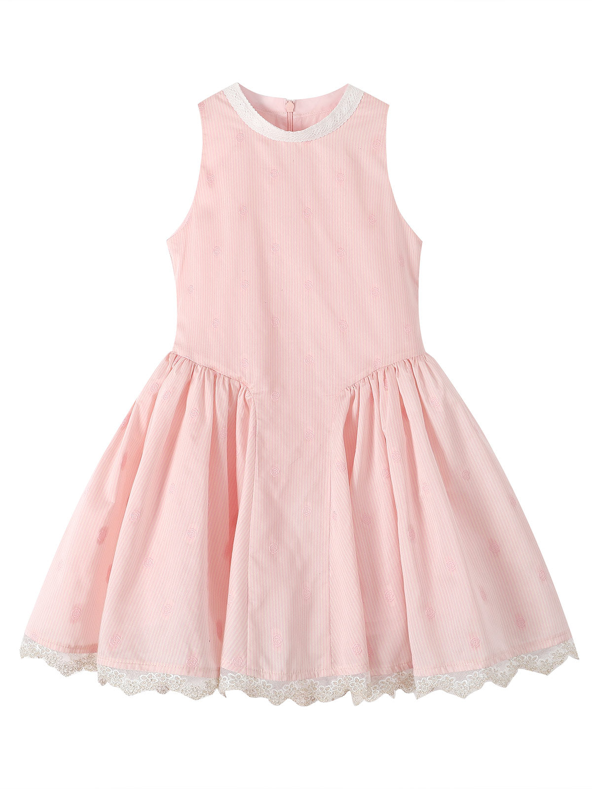 Pink Pleat Dress