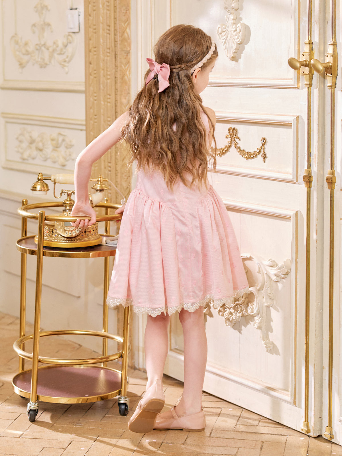 Pink Pleat Dress