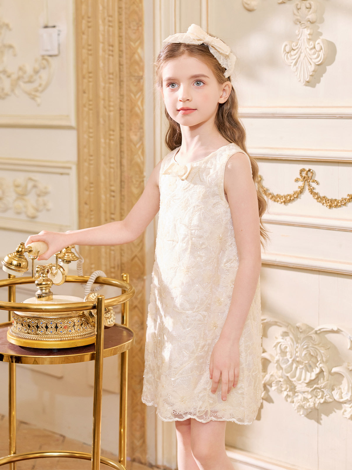 Pearl Blossom Lace Dress