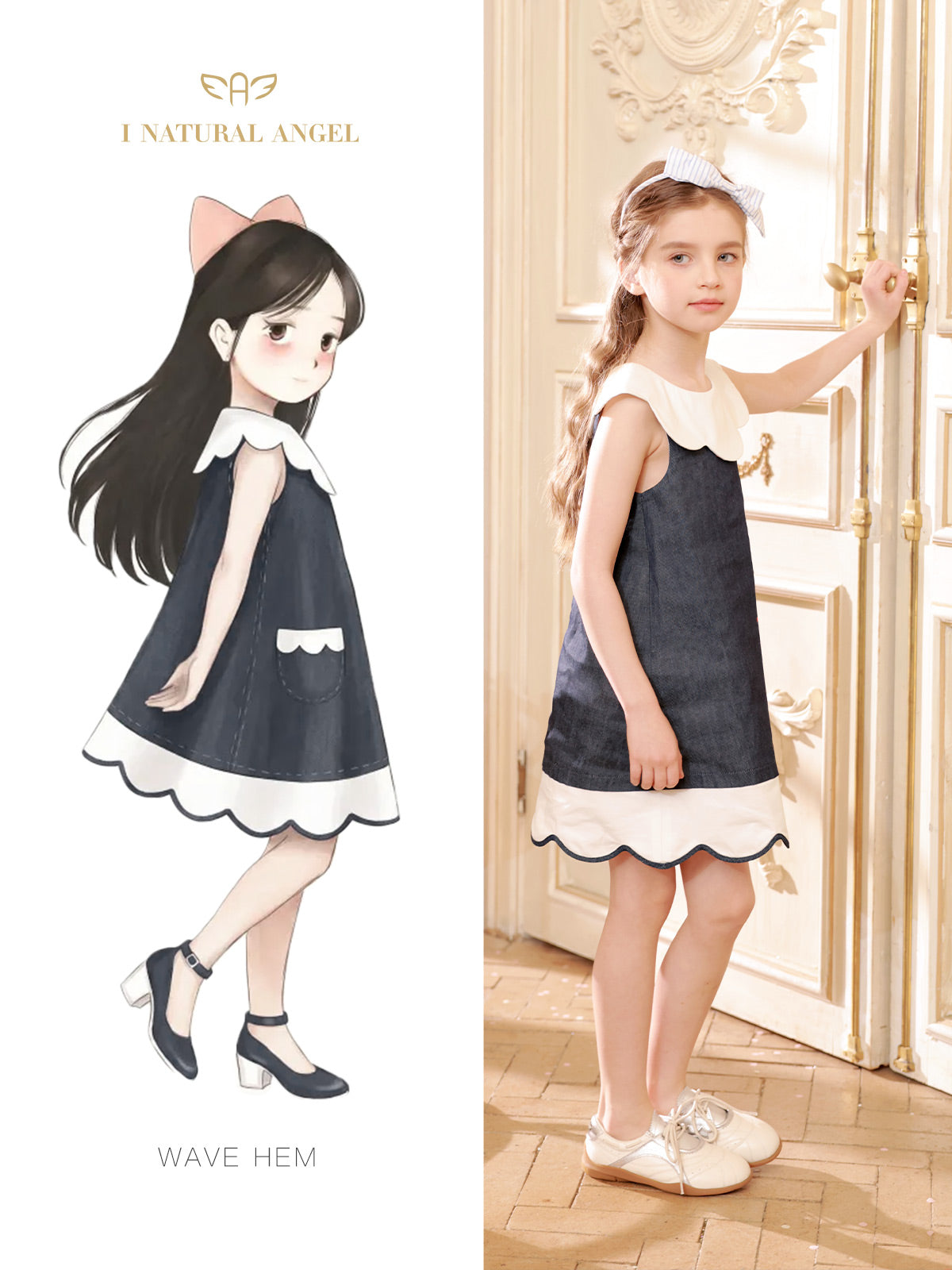 Wave Hem Dress