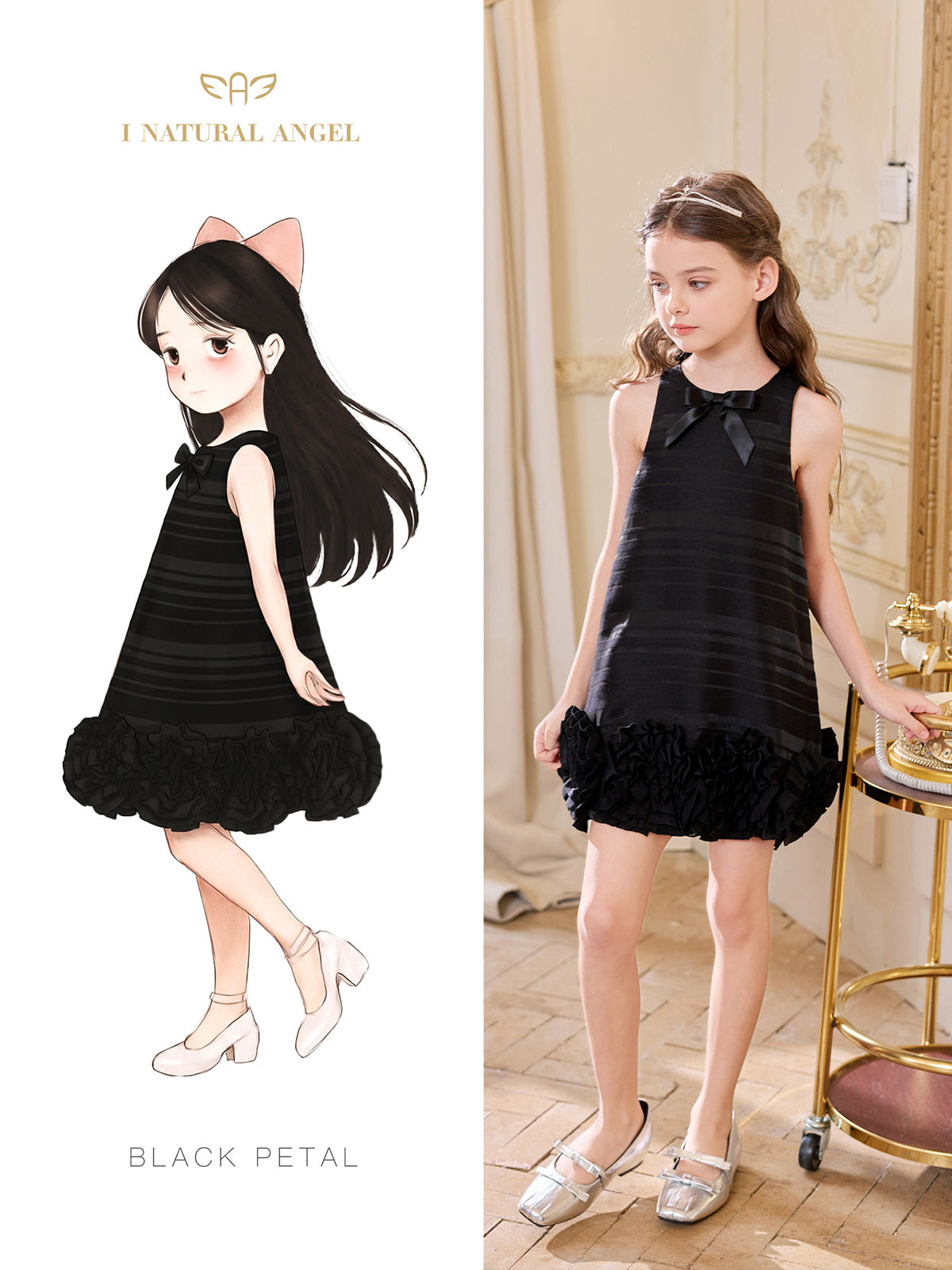 Black Petal Dress