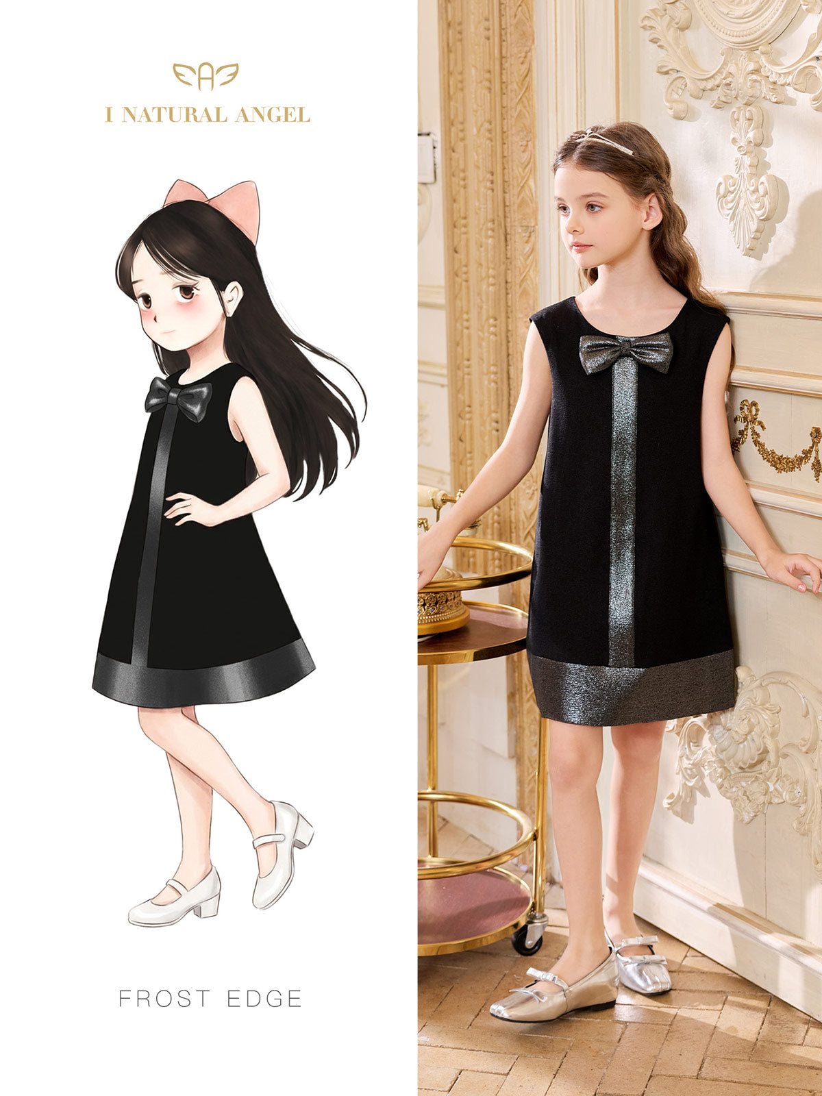 Silver-Glint Shift Dress
