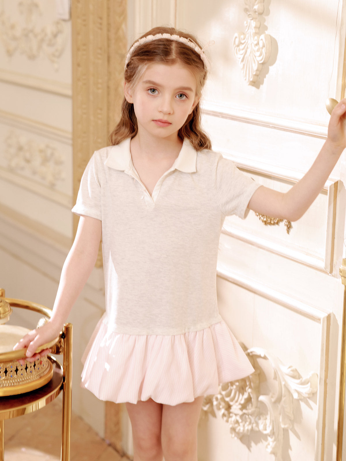 Grey Pink Dress