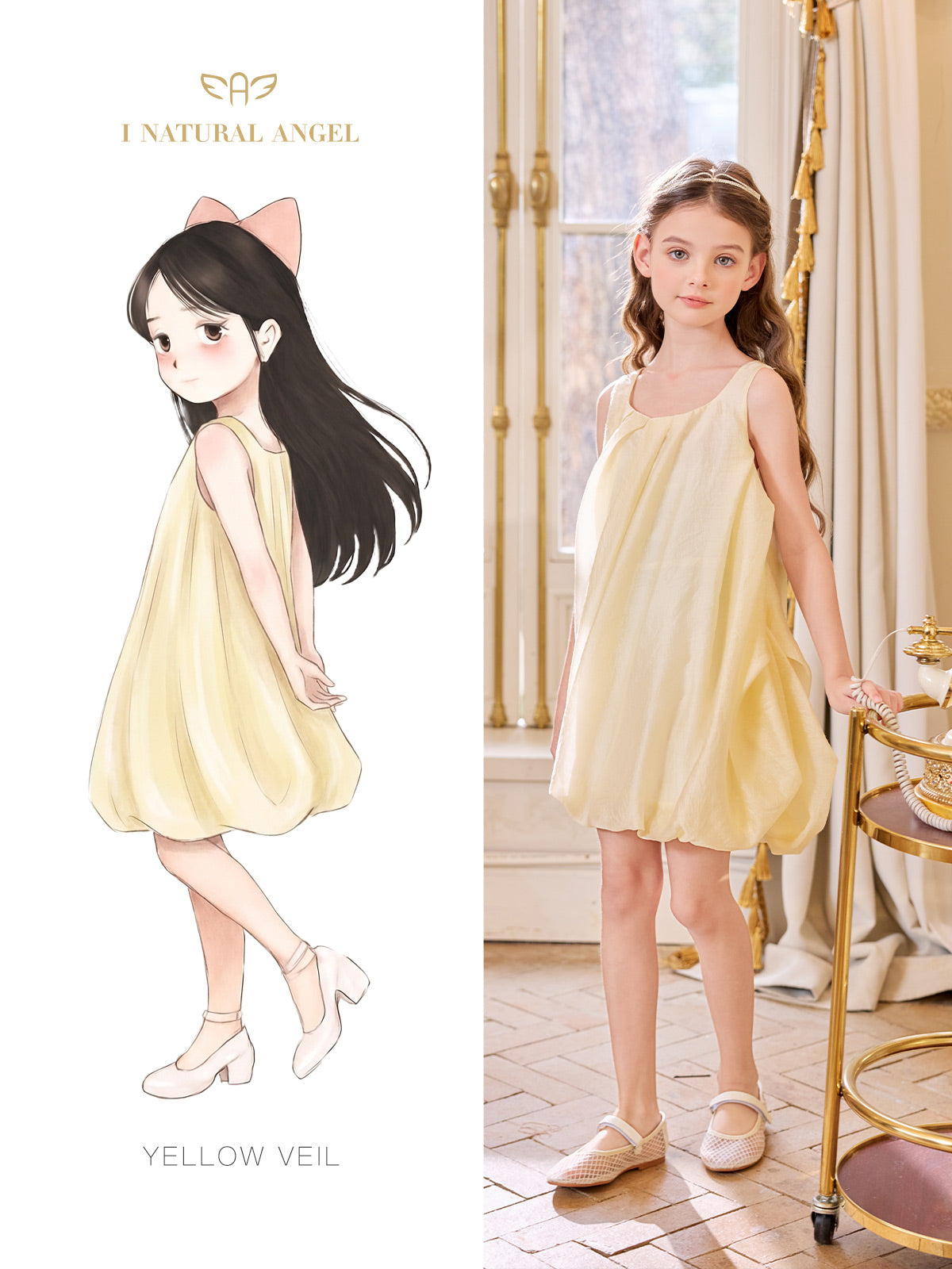 Yellow Veil Dress