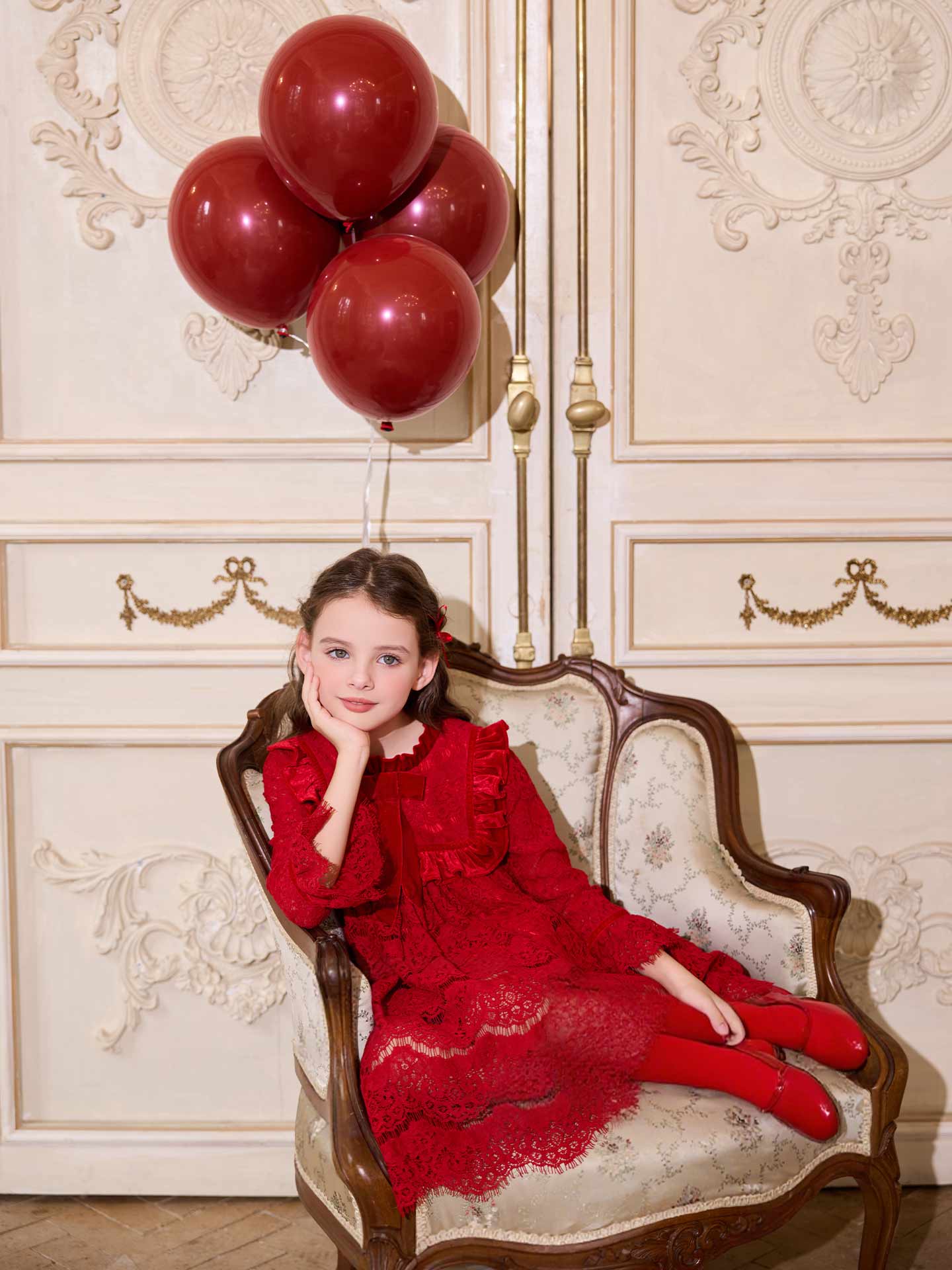 Crimson Melody Dress