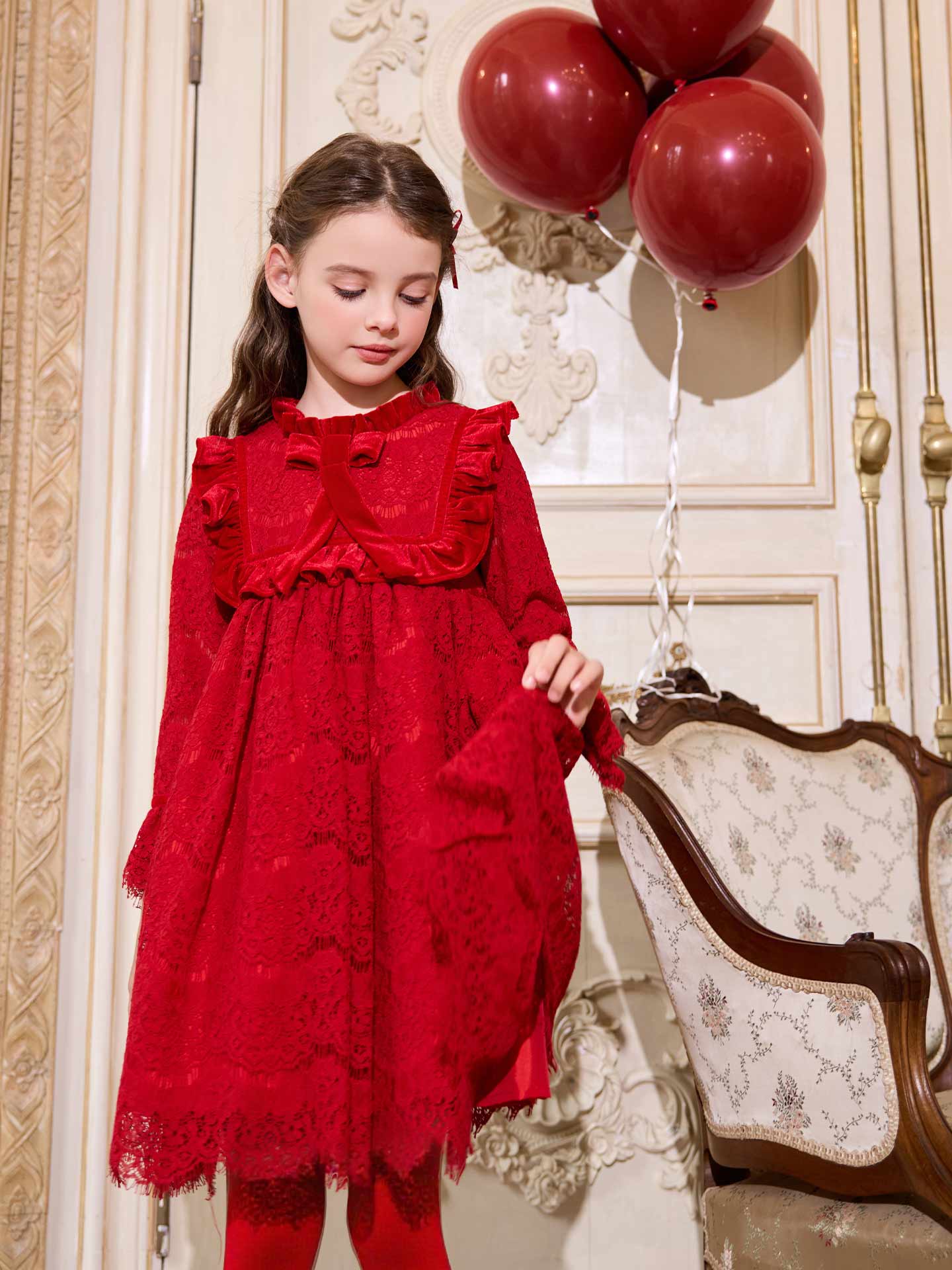 Crimson Melody Dress