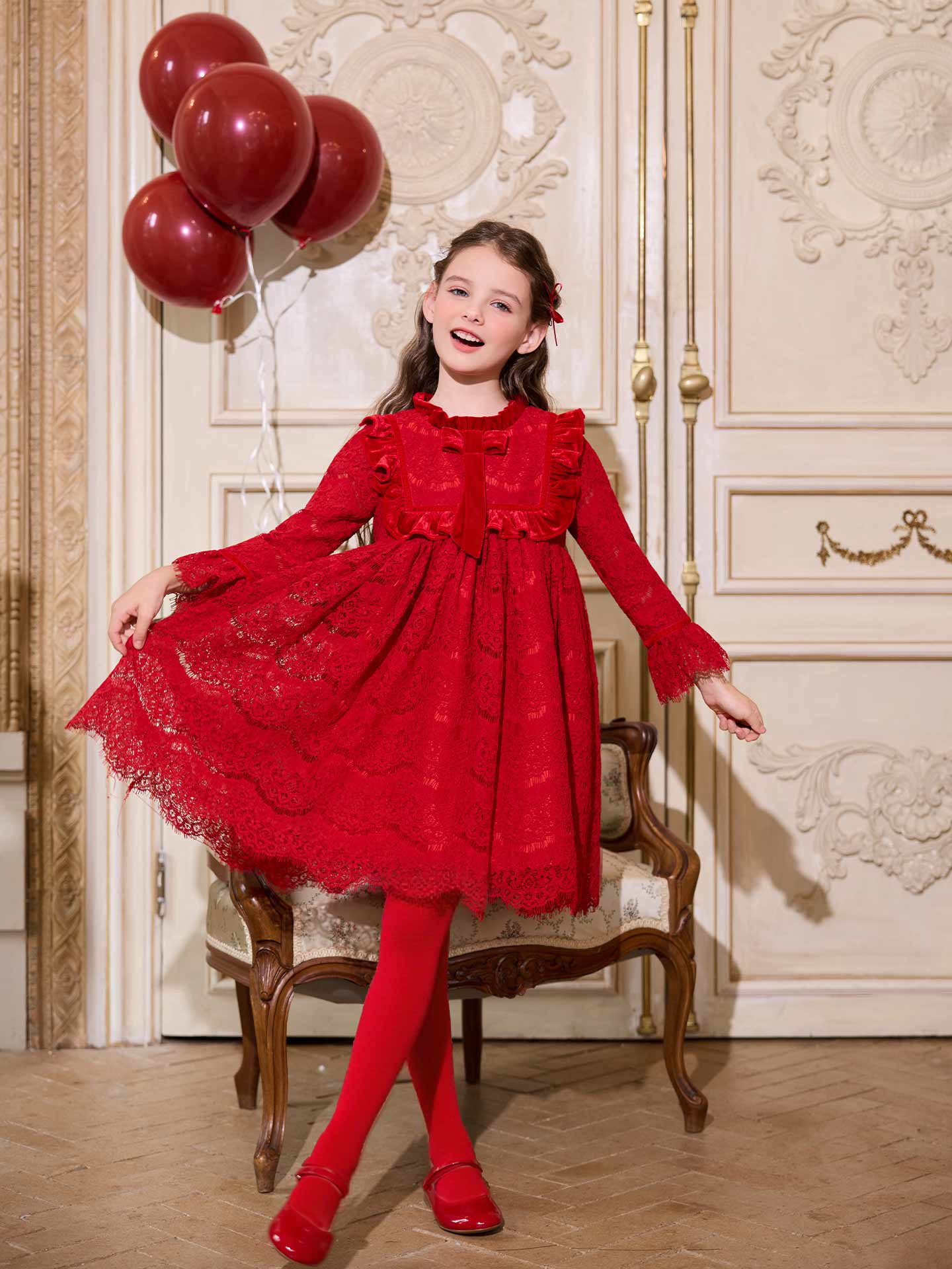 Crimson Melody Dress