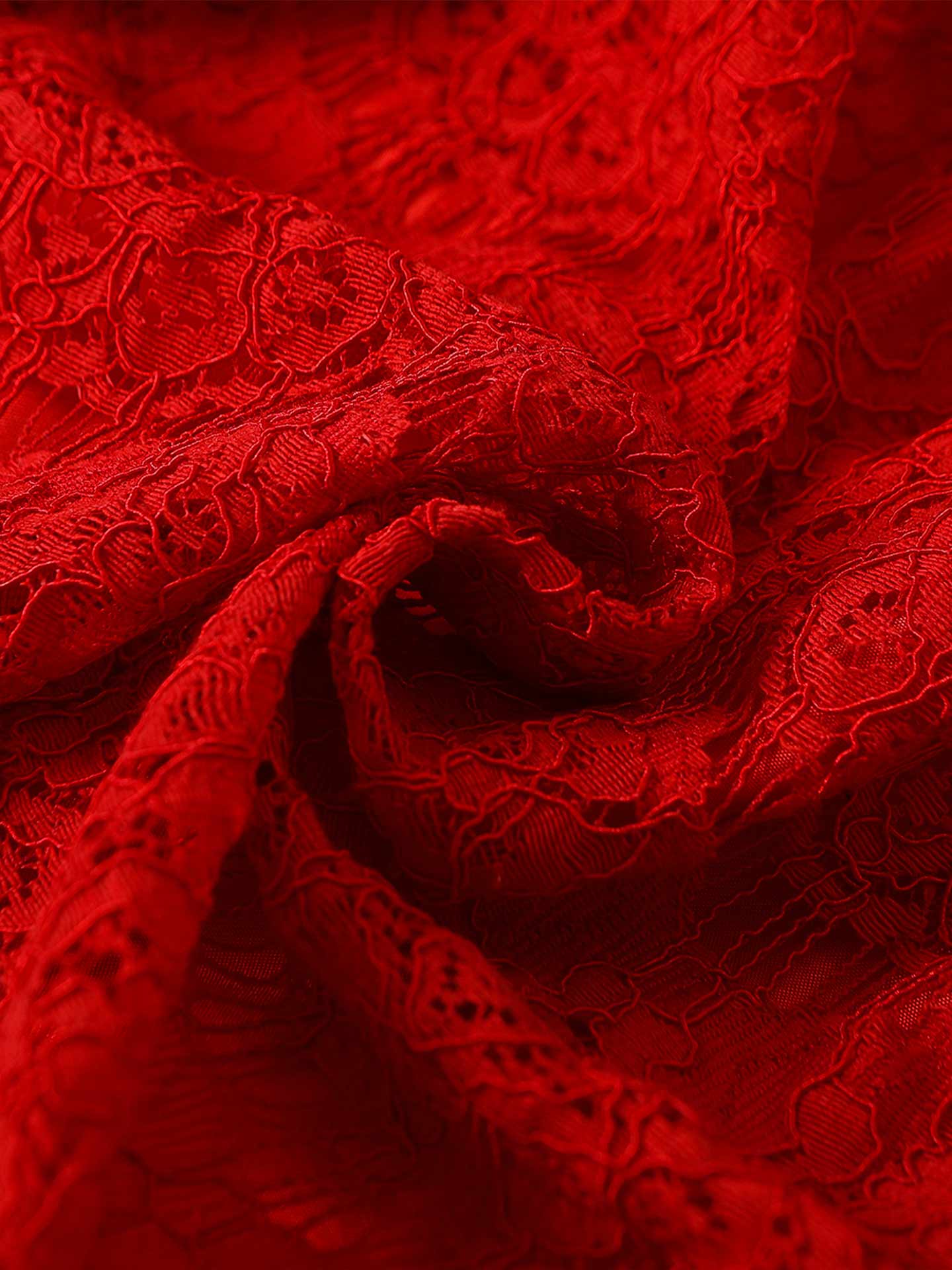 Crimson Melody Dress