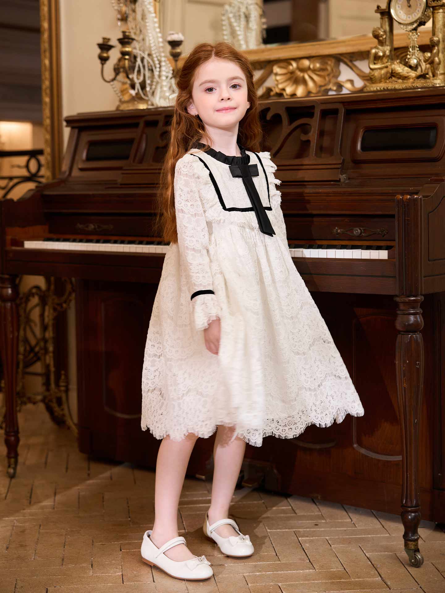 Ivory Sketch Dress