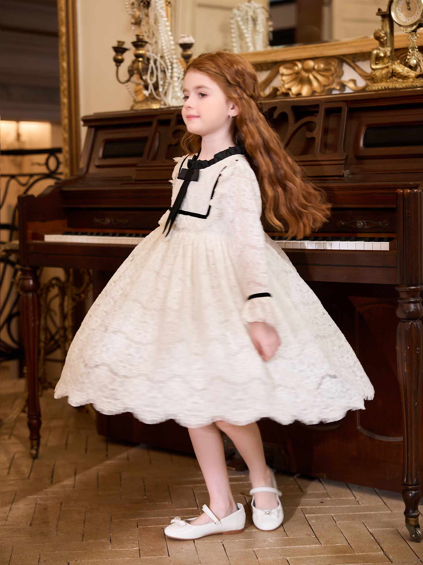 Ivory Sketch Dress