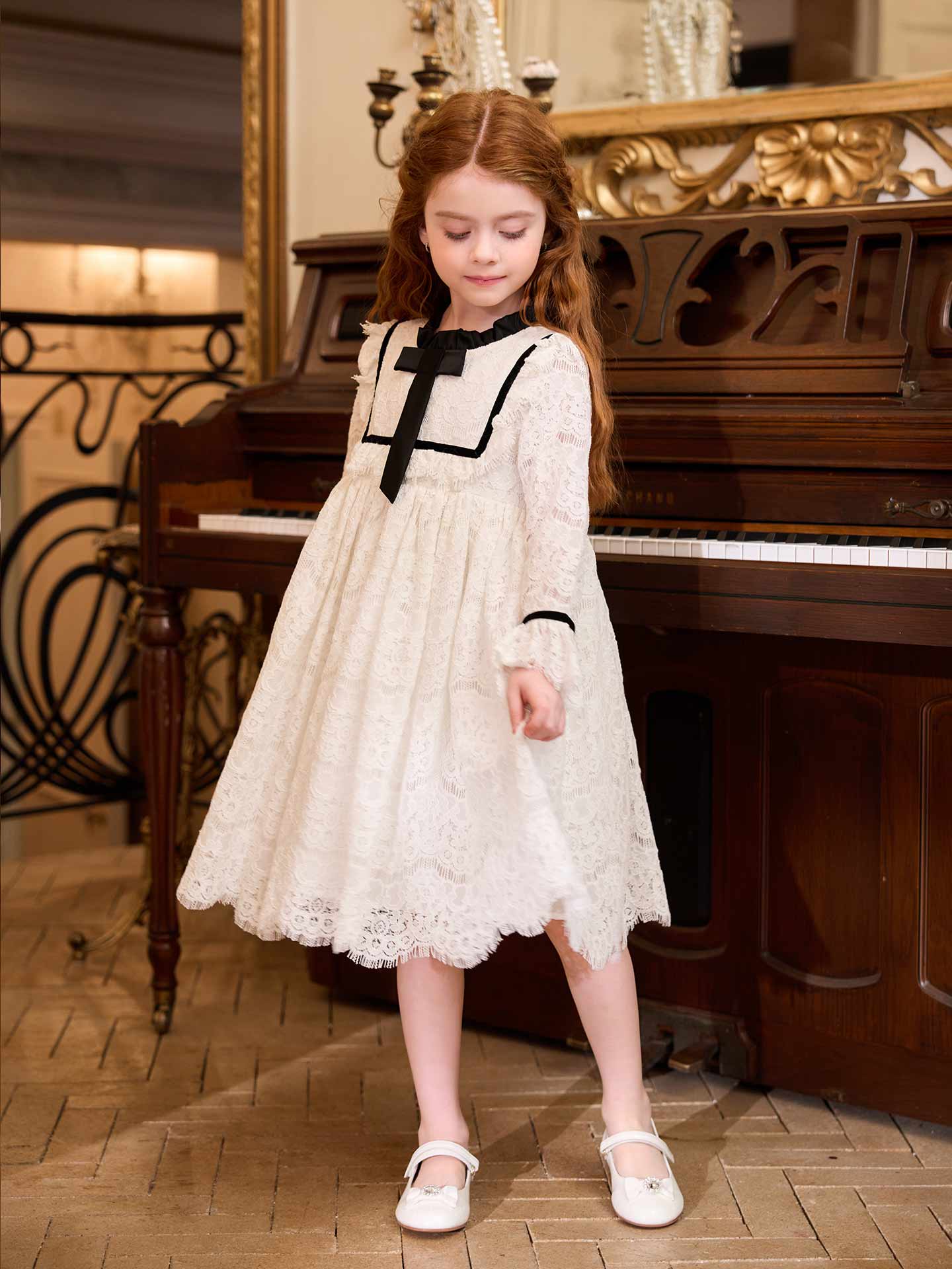 Ivory Sketch Dress