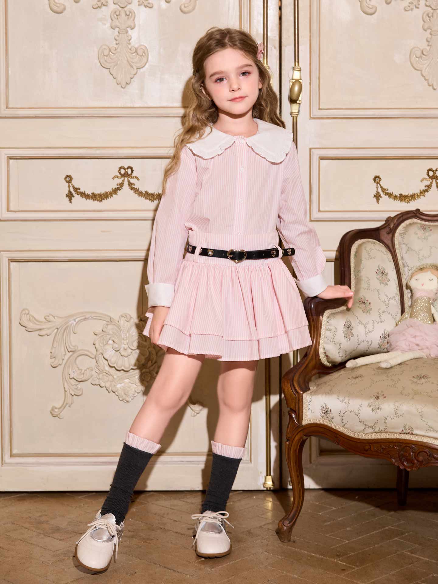 Misty Poetry Line Shirt Skirt